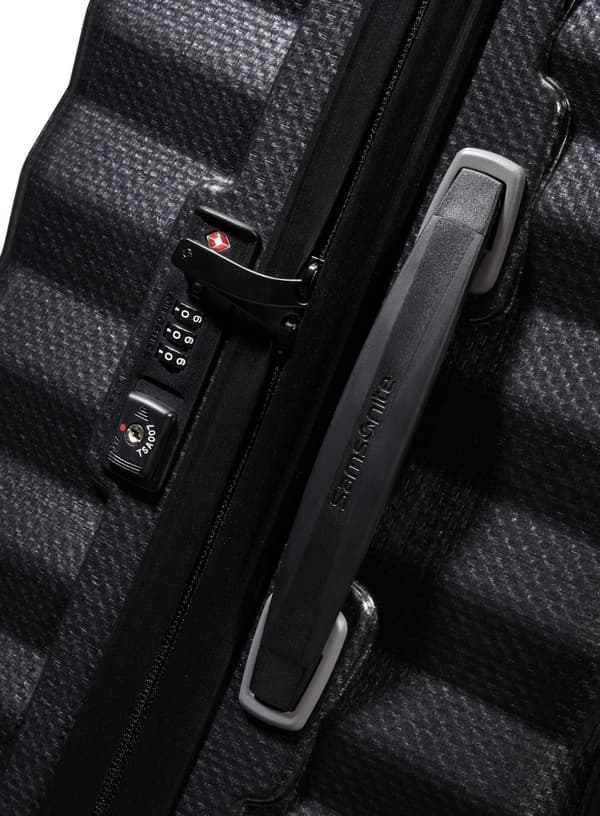 Stor resväska XL Samsonite Lite-Shock - svart