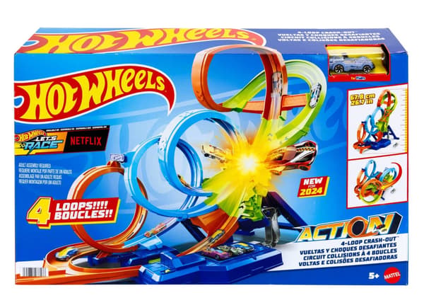 Hot Wheels Action Quadruple Crash Loop HXR70