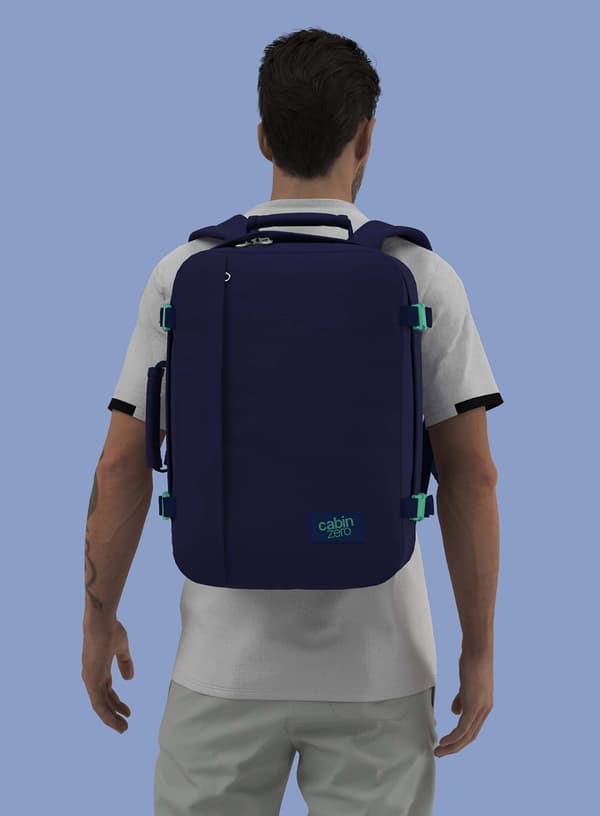 CabinZero 36L handbagage ryggsäck - deep ocean