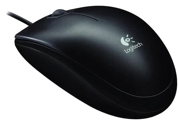 Logitech B100 Mus Sort