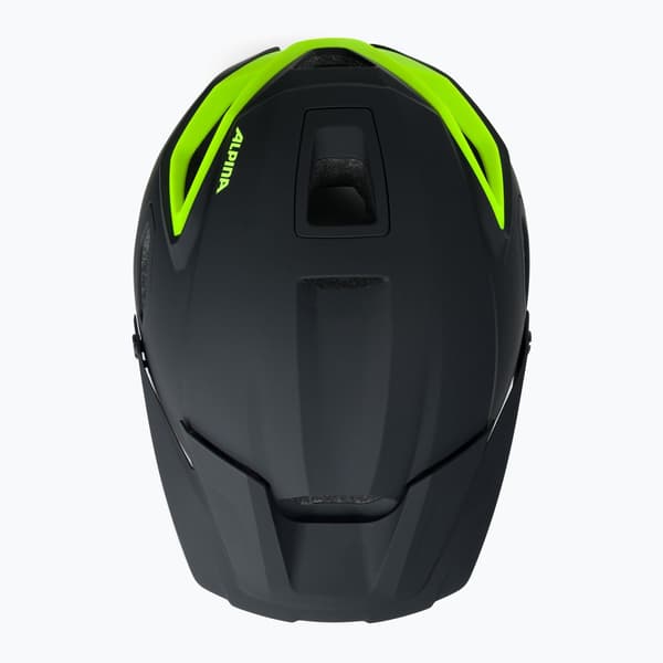 Alpina Comox cykelhjelm sort neon mat