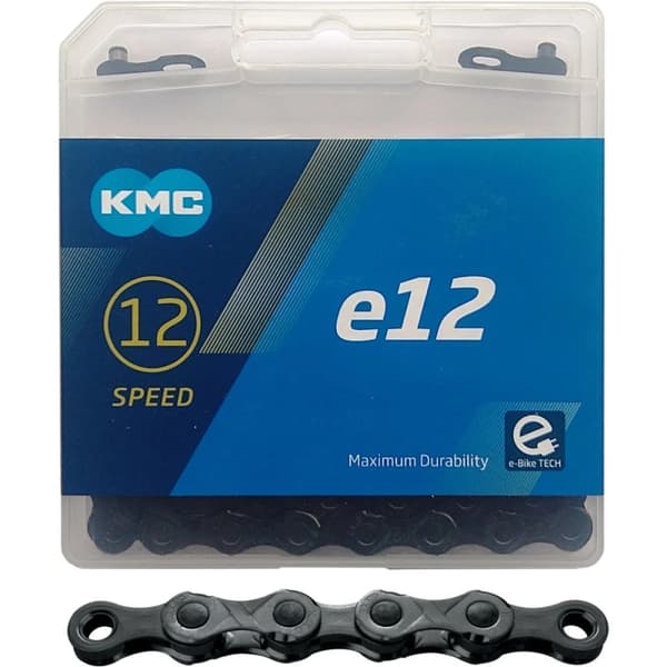 KMC e12 BlackTech kæde sort