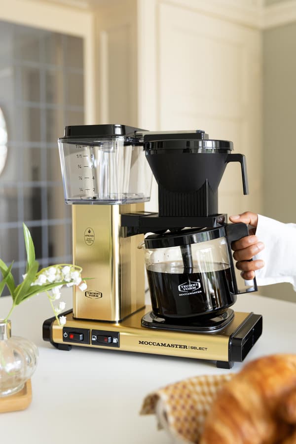 Moccamaster KBG 741 Select Yellow Brushed kaffemaskine