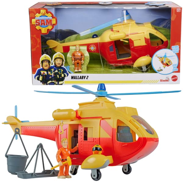 Helikopter SIMBA Brandmand Sam Wallaby II + figur