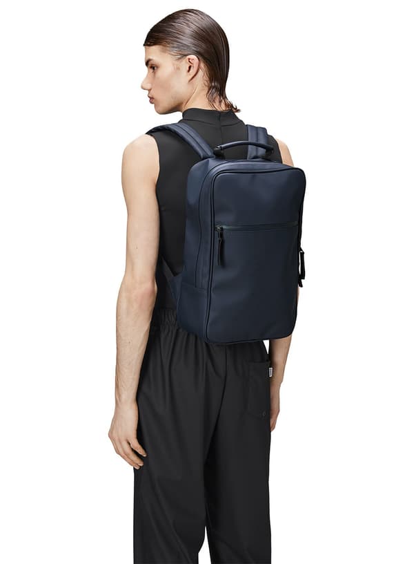 Skolryggsäck Rains Book Backpack - navy