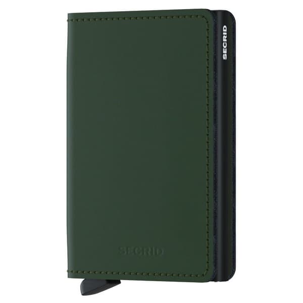 Plånbok RFID-skydd Slimwallet Matte Secrid - grön / svart