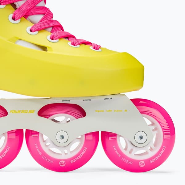 Powerslide Zoom neon gule rulleskøjter til kvinder Størrelse: 37-38 EU