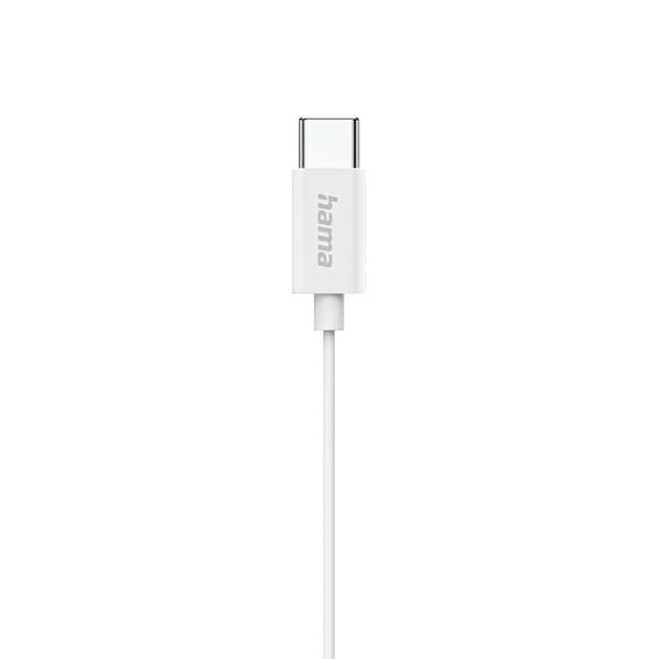 Hama Classy USB-C In-Ear Hörlurar med Mikrofon Vit