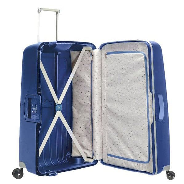 Stor resväska Samsonite S'Cure - mörkblå