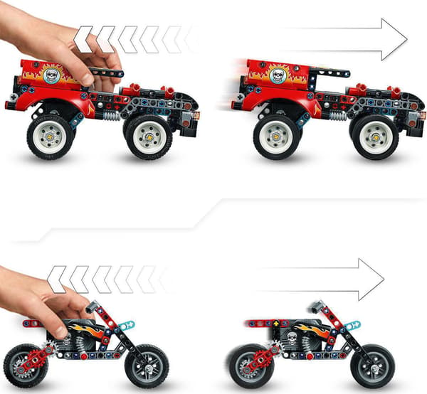 LEGO Technic Stuntbil och motorcykel (42106)