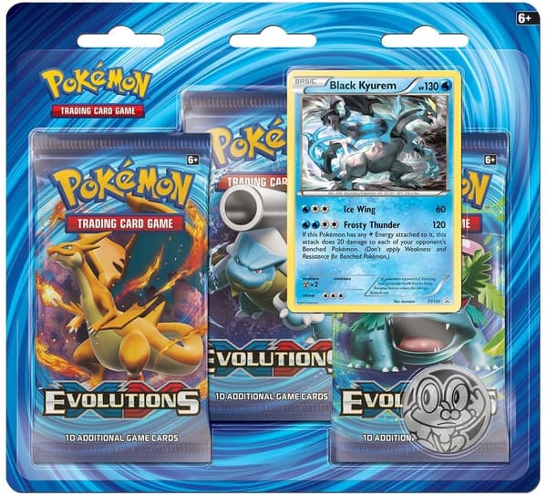 Pokémon TCG: XY Evolutions 3-pack - Black Kyurem