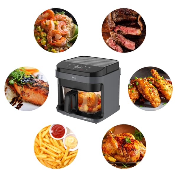 Airfryer ELDOM FR500 5.5l med vindue til overvågning af fremskridt
