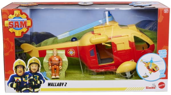 Helikopter SIMBA Brandmand Sam Wallaby II + figur