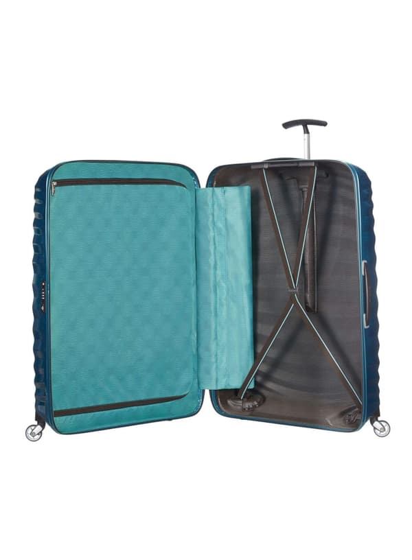 Samsonite Lite-Shock spinner mellemstor kuffert - petrolblå