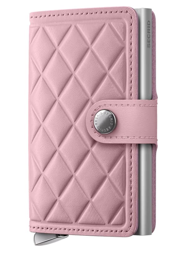 RFID-lompakko Secrid Premium Miniwallet Emboss Diamond+ - ruusu