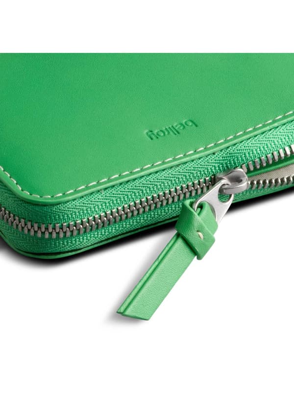 Bellroy L-Pocket nahkainen taskulompakko - neonvihreä