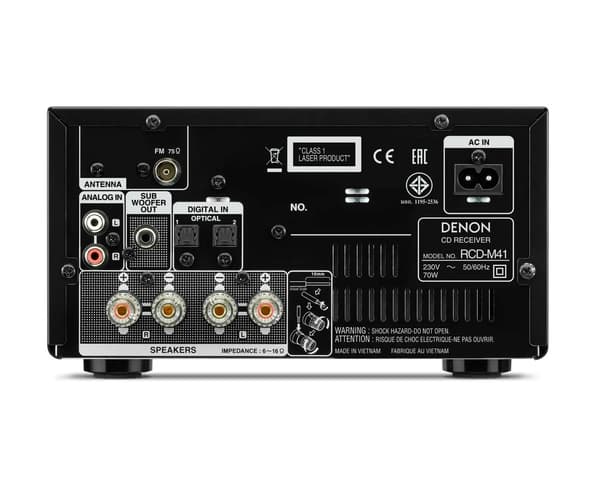 Denon RCD-M41 60W Bluetooth FM Radio Tårn Sølv