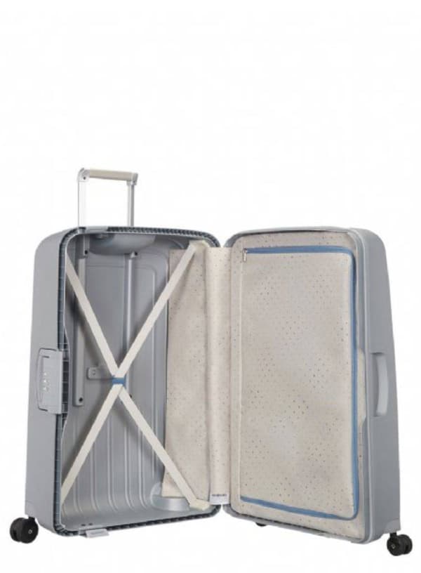 Samsonite S'Cure mellemstor kuffert 79 l - sølv