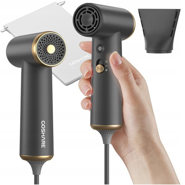 COSHARE SuperMini Hårtørrer Grafit 800W
