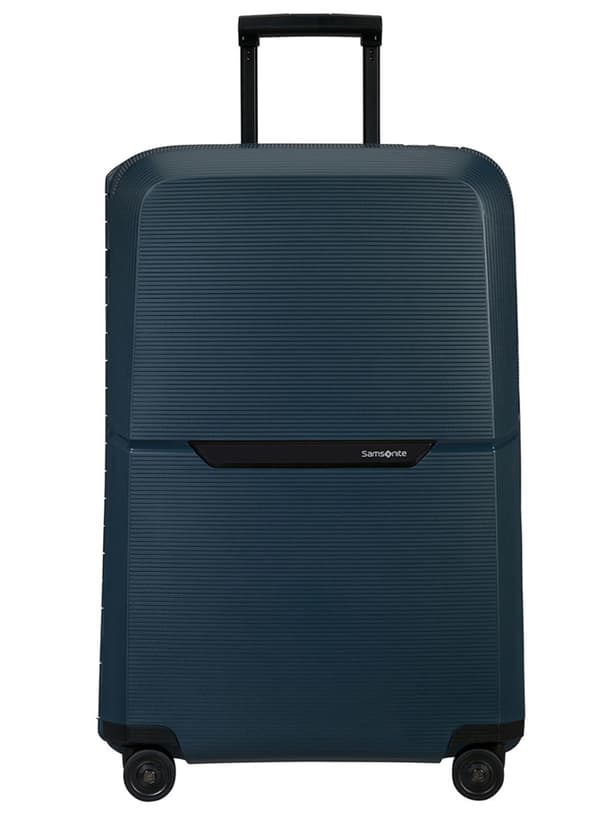 Stor Samsonite Magnum Eco kuffert - midnatsblå
