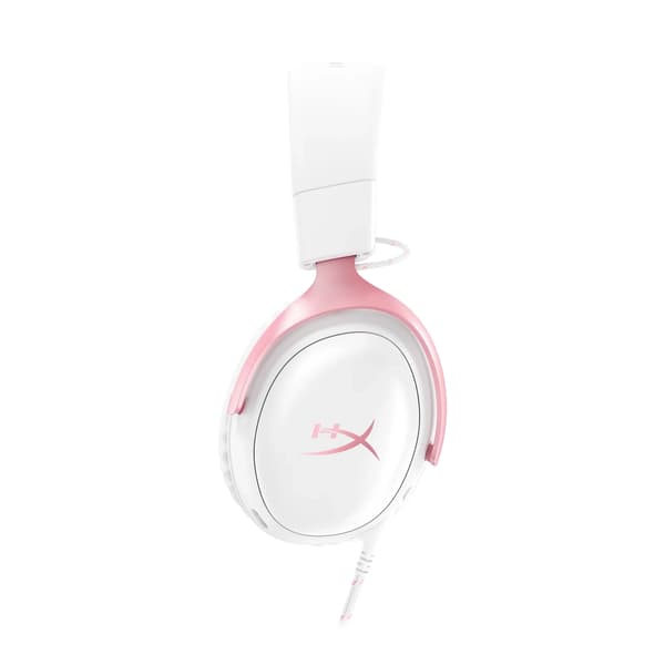 HyperX Cloud III Kablede Hovedtelefoner med Mikrofon Over-Ear Hvid-Pink