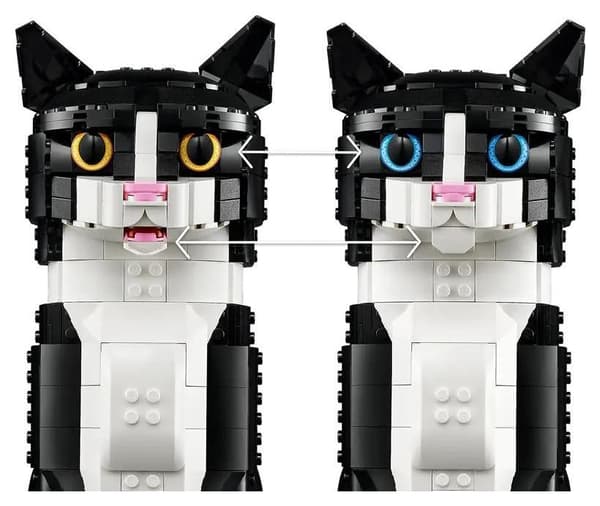 LEGO Ideas 21349 Sort og hvid kat
