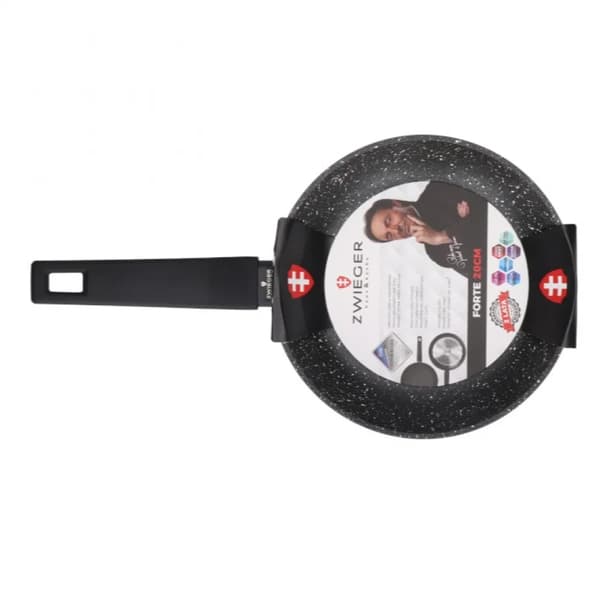 ZWIEGER Forte 20 cm sort - non-stick stegepande