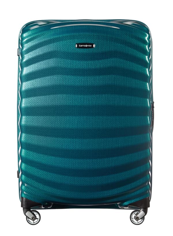 Samsonite Lite-Shock spinner mellemstor kuffert - petrolblå
