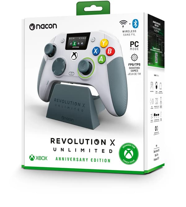 Nacon Revolution X Unlimited Anniversary Edition Controller til Xbox og PC Trådløs Grå