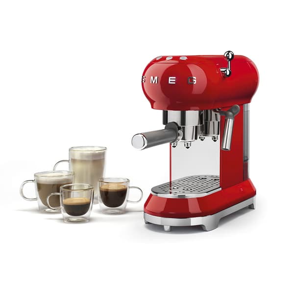 SMEG ECF01RDEU Kaffemaskine Rød