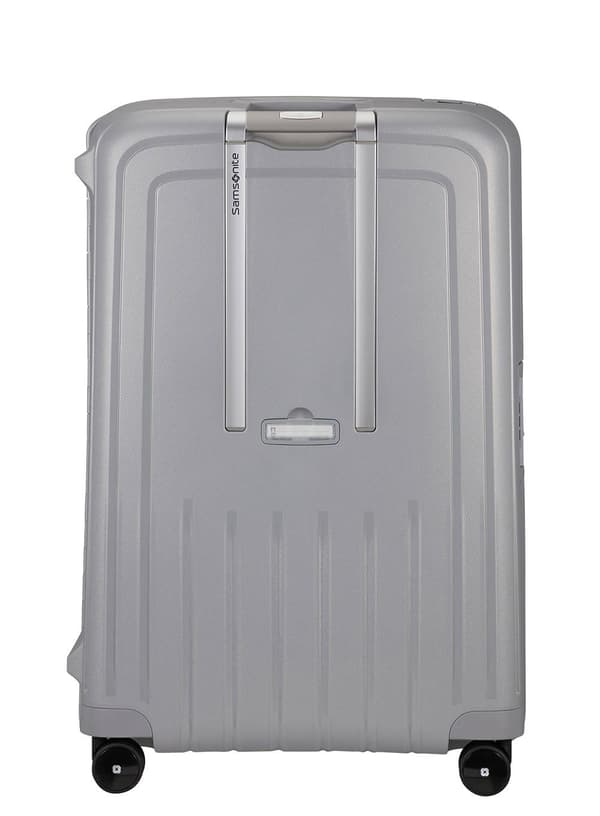 Stor XL Samsonite S'Cure kuffert 138 l - sølv
