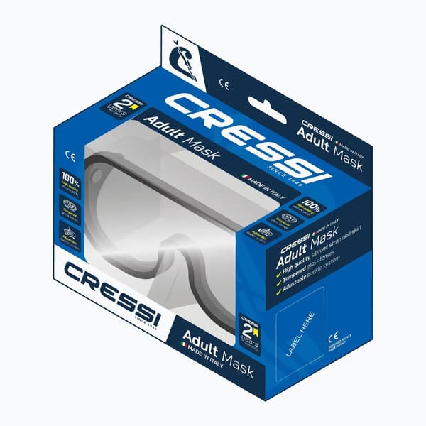 Cressi Ocean kirkas/musta sukellusmaski