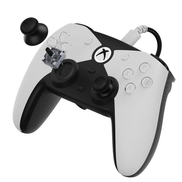 Hyperkin The Competitor-kontroll för Xbox, PC Trådbunden Vit-svart