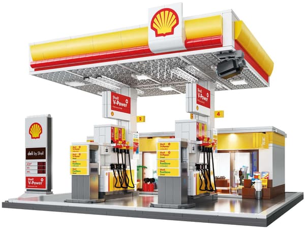 CADA Plastikklodser Shell Tankstation C66026W