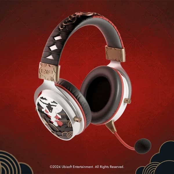 Lexip Assassin's Creed Shadows trådløst headset med mikrofon - Multiplatform Wireless Headset
