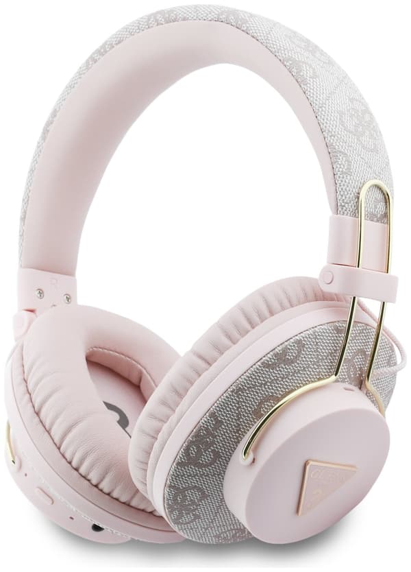 GUESS Triangle Logo Bluetooth ENC On-Ear Hovedtelefoner Pink