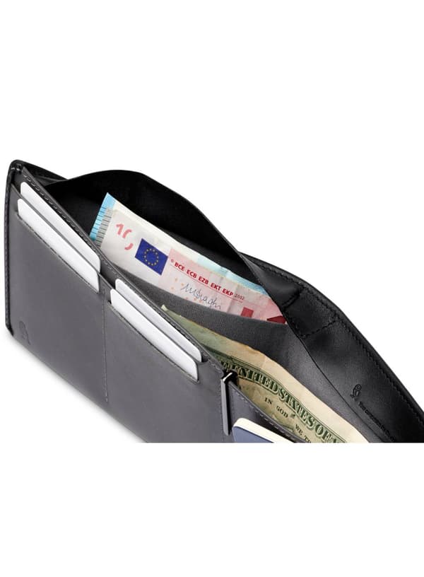 Bellroy Travel Wallet RFID læderpung - sort