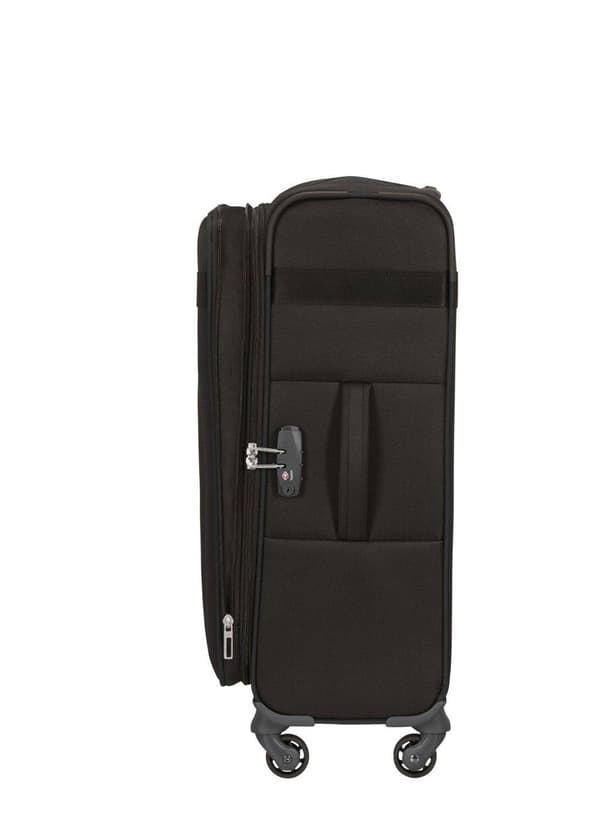 Samsonite CityBeat udvidelig mellemstor kuffert - sort