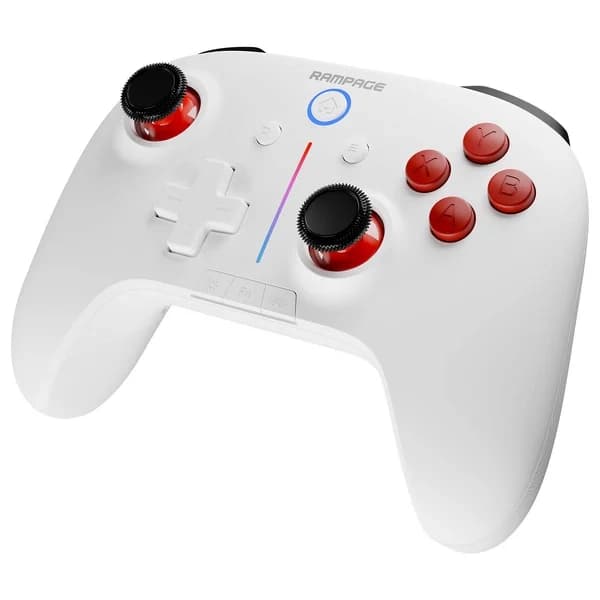Rampage Hydra Pro-kontroll för PC, Android, iOS Trådlös Vit