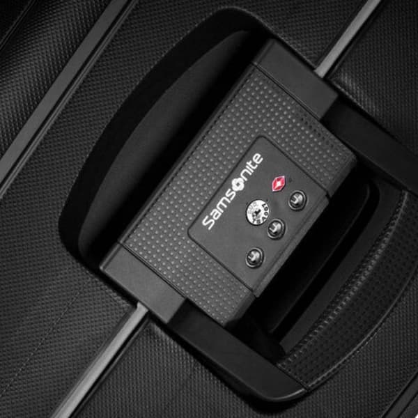 Stor resväska XL Samsonite S'Cure - mörkblå