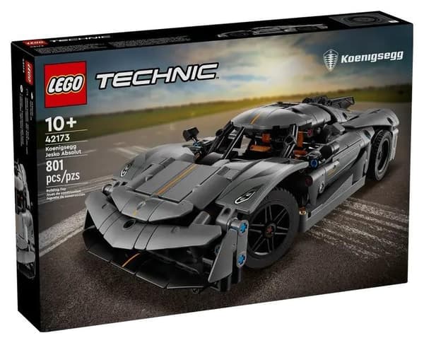 LEGO Technic 42173 Grå hyperbil Koenigsegg Jesko Absolut