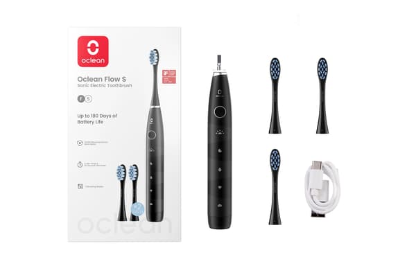 Oclean Flow S Sonic Tandbørste Sort