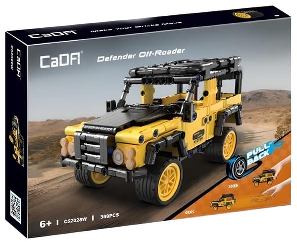 CADA Defender Off-Roader Pull-back C52028W muovipalikat