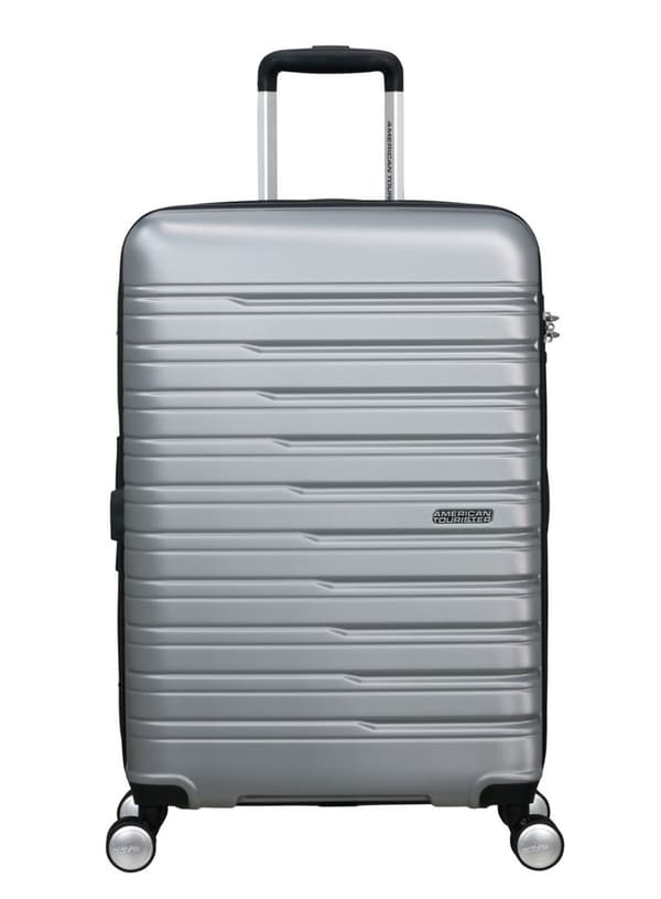 Medium resväska American Tourister Flashline - sky silver