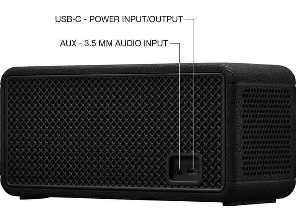 Marshall Middleton II 60W Bluetooth-højttaler, sort/kobber