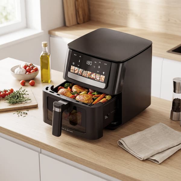 Airfryer GÖTZE & JENSEN AF400K 6.5l 8 automatiske programmer