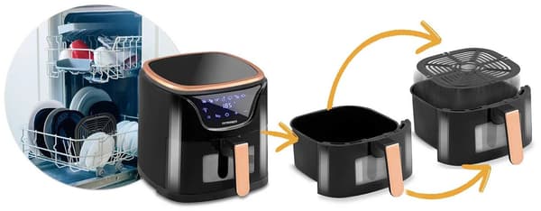 Berdsen BD-652 Airfryer 5L Sort-guld