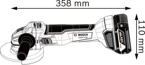 Bosch GWS 18V-10 slipmaskin