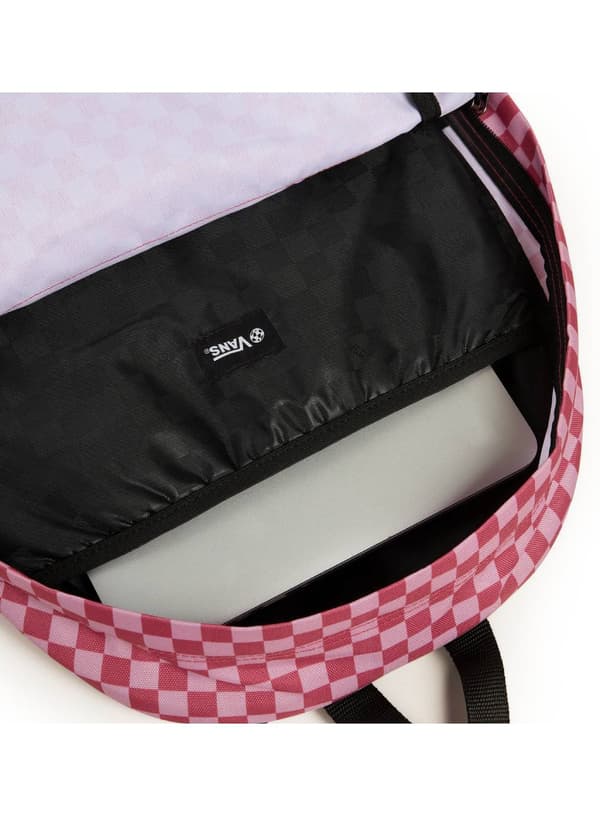 Vans Old Skool Check Backpack til unge - mauve wood