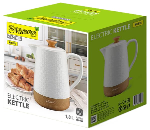 Vattenkokare MAESTRO MR-076 Vit